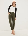 Veronica Beard Arya Straight-leg Pant In Army Green