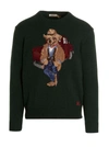 POLO RALPH LAUREN 'TEDDY' EMBROIDERY SWEATER