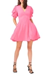 1.state Tiered Bubble Sleeve Dress In Pink