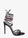 Paris Texas Holly Nicole Crystal-embellished Suede Sandals In Nocolor