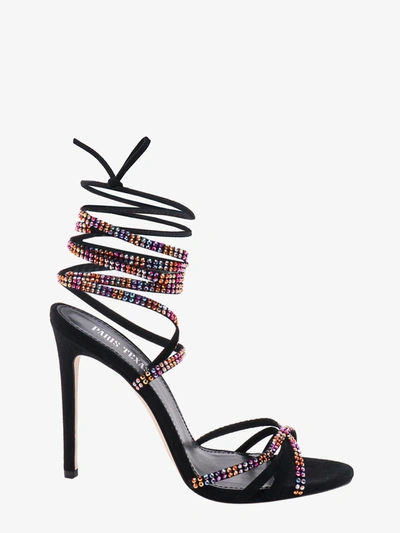 Paris Texas Holly Nicole Crystal-embellished Suede Sandals In Nocolor