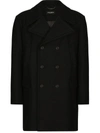 Dolce & Gabbana Caban Coat In Black