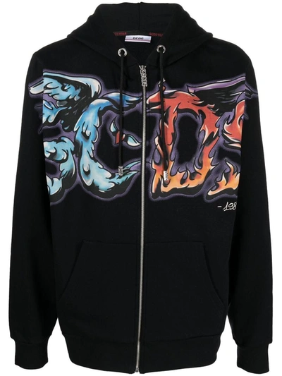 Gcds Cotton Sweatshirt In Black