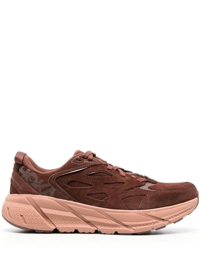 Hoka Gender Inclusive Clifton L Suede Sneaker In Brown