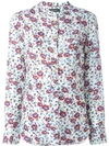 Isabel Marant Ryton Floral-print Silk-habotai Top