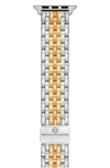Michele Stainless Steel 20mm Apple Watch® Bracelet Watchband In Tri-tone