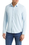 BARBELL APPAREL MOTIVE SOLID STRETCH PERFORMANCE BUTTON-UP SHIRT