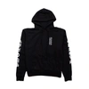 CHROME HEARTS CHROME HEARTS VERTICAL LOGO FU HOOD HOODIE BLACK