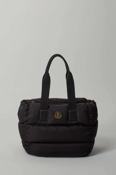 Moncler Caradoc Quilted Tote Bag In Black