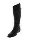 Sam Edelman Penny2 Womens Wide Calf Leather Riding Boots In Black