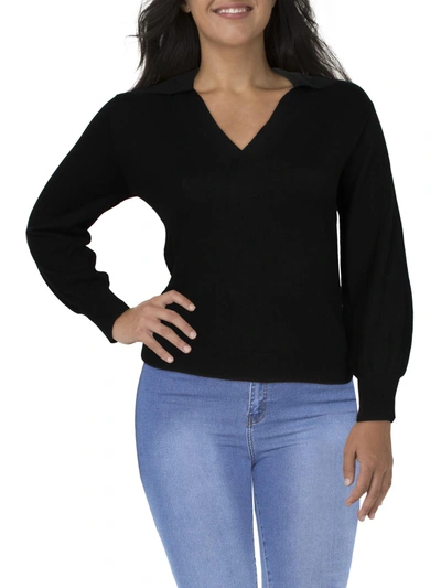 RILEY & RAE WOMENS WOOL BLEND V-NECK PULLOVER SWEATER