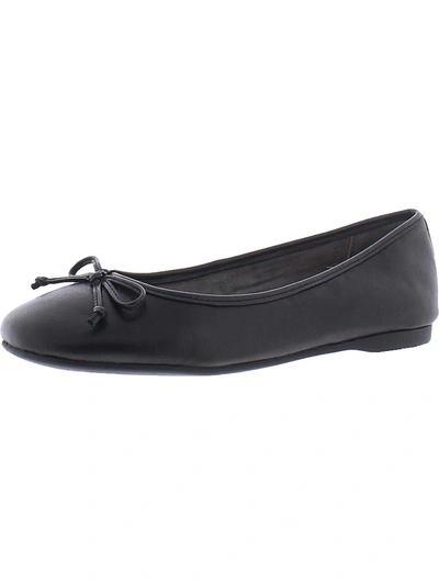 Me Too Hilly Womens Leather Padded Insole Flats In Black
