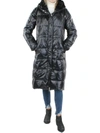 VINCE CAMUTO WOMENS FAUX FUR WATER RESISTANT PUFFER JACKET