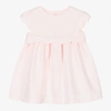 PATACHOU GIRLS PALE PINK COTTON DRESS