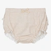 MAYORAL BABY GIRLS BEIGE FRILLY PANTS