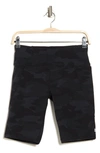 Sweaty Betty Power High Waist Pocket Bike Shorts In Ultra Black Camo Print