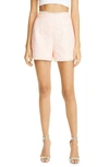 Cinq À Sept Coronado Tweed Shorts In Pale Rose