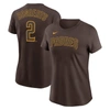 Nike Women's  Xander Bogaerts Brown San Diego Padres Name And Number T-shirt In Brown