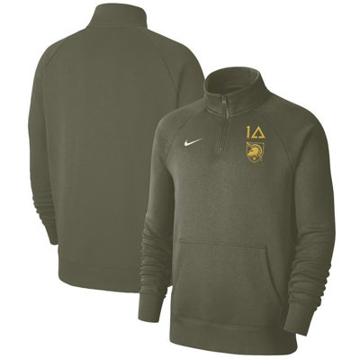 Nike Olive Army Black Knights 1st Armored Division Old Ironsides Club Fleece Quarter-zip Pullover Ja