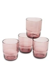 OUR PLACE NIGHT & DAY SET OF 4 SHORT GLASSES