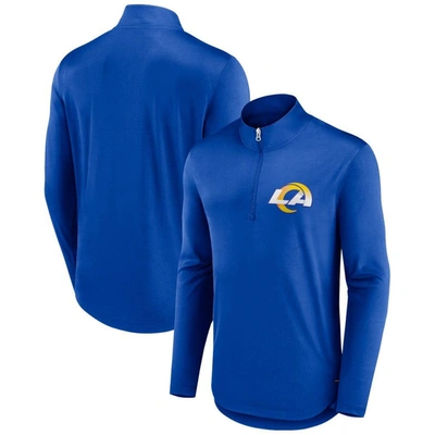 Fanatics Branded Royal Los Angeles Rams Tough Minded Quarter-zip Top