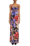 Dries Van Noten Deban Floral Print Maxi Dress In Black 900