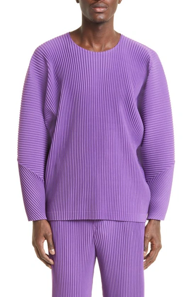 Issey Miyake Monthly Colors January Pleated Top In 83-wisteria Violet