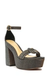 Alexandre Birman Vicky X Strap 120 Platform Sandal In Stellar