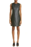 BOTTEGA VENETA INTRECCIATO SLEEVELESS LEATHER DRESS