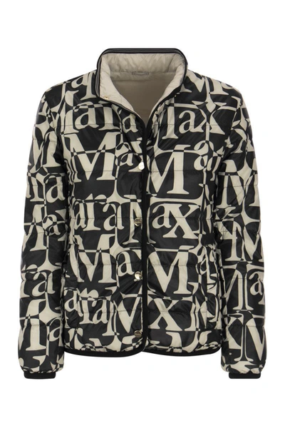 's Max Mara S Max Mara Seibi Reversible Down Jacket In Anti Drip Fabric In Black
