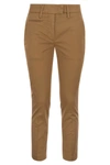 DONDUP DONDUP PERFECT - SLIM-FIT COTTON GABARDINE TROUSERS