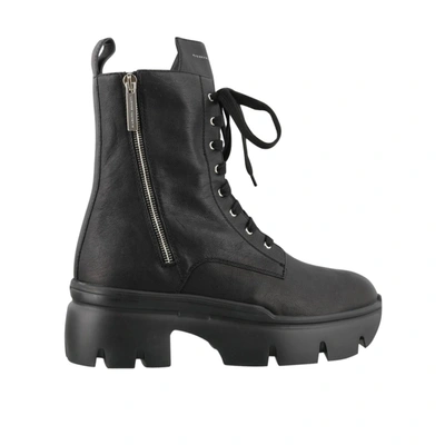 Giuseppe Zanotti Chunky-sole Zipped Boots In Black