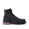 Moncler Ankle Boot Vancouver Suede Graphite In Blue