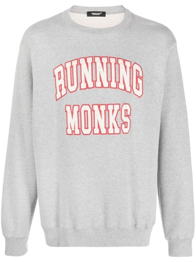 Undercover Running Monks Logo印花卫衣 In Grey