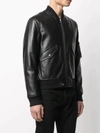 Saint Laurent Black Regular Fit Bomber Jacket In Black