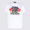 DSQUARED2 DSQUARED2 WHITE MULTICOLOUR COTTON T-SHIRT