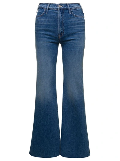 Mother Smokin Flared Leg Jeans In Light Wash