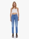 Mother The Tomcat High Rise Kick Flare Jeans In Layover In Blue