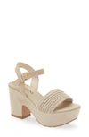 CORDANI LIONA RAFFIA PLATFORM SANDAL