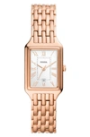 Fossil Women's Raquel White Dial Watch In Rose Gold