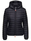 Save The Duck Plumo Hooded Puffer Jacket In Black