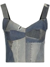 Dolce & Gabbana Patchwork Denim Corset