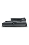 Pg Goods Pillow Guy Soft & Smooth Tencel Duvet Cover 3-piece Set In Charcoal
