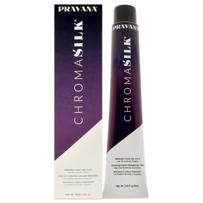 Pravana Chromasilk Creme Hair Color - 7.40 Bright Copper Blonde For Unisex 3 oz Hair Color In Blue