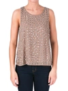 W118 By Walter Baker Olivia Womens Chiffon Embellished Tank Top In Brown