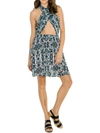 Raga Womens Casual Short Mini Dress In Brown