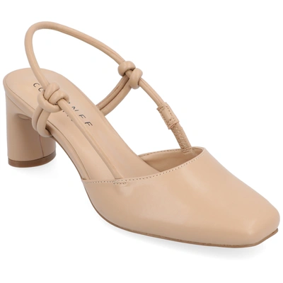 Journee Collection Women's Margeene Heels Women's Shoes In Beige