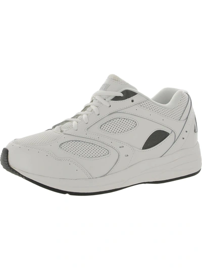 Drew Flare Womens Leather Lifestyle Running Shoes In White