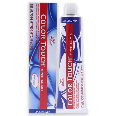 Wella Color Touch Special Mix Demi-permanent Color - 0 45 Red Red-violet For Unisex 2 oz Hair Color In Blue