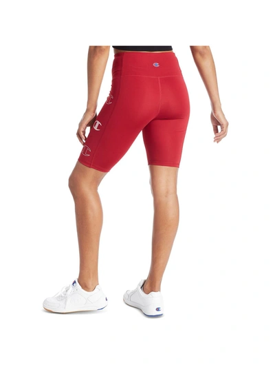 Champion Womens Workout Fitness Bike Short In Red